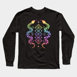 Damballah Wedo Veve loa symbol Long Sleeve T-Shirt